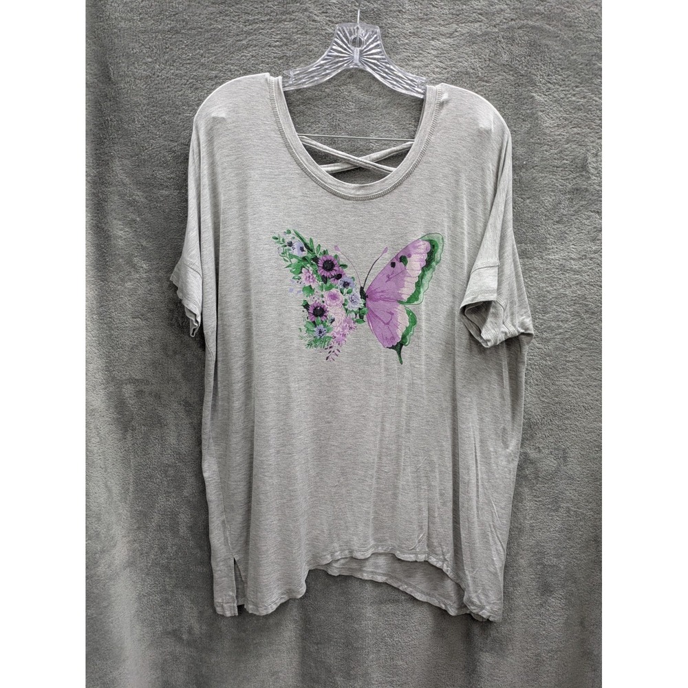 Butterfly Tshirt Women's‎ Large/XL Estimated Soft Stretchy Casual Loungewear